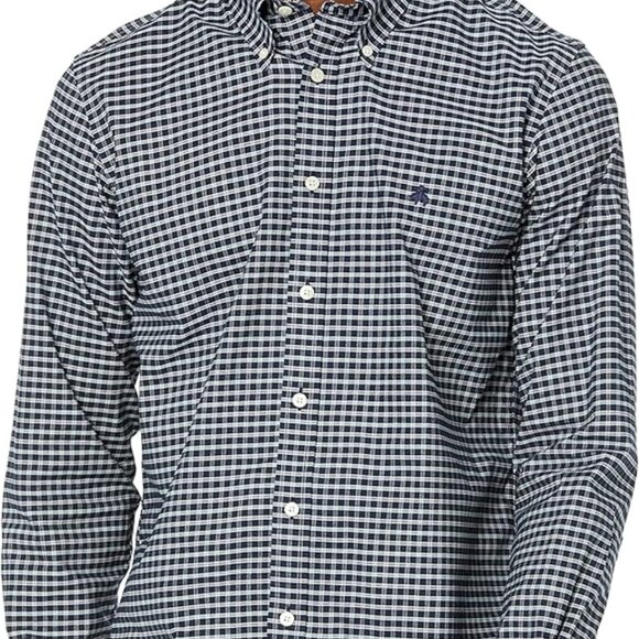 small check black and white mans button down shirt size small LEVIS - Picture 1 of 16